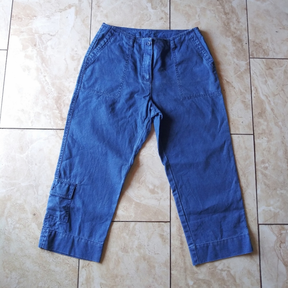 women's high water blue denim jeans